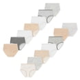 thumbnail image 1 of Wonder Nation Girls Cotton Brief Underwear, 14-Pack, Sizes 4-18, 1 of 12