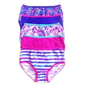 Wonder Nation Girls Cotton Brief Underwear, 5-Pack, Sizes 4-18