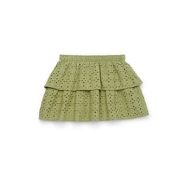 【WONDER WONDER】Rattan Vintage Washed Surgical Mini Skirt Wonder Nation Girls Pink Faux Suede Skirt - Sizes 4-18