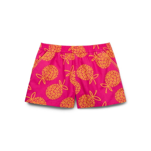 Wonder Nation Girls Cotton Woven Fashion Shorts, Sizes 4-18 & Plus