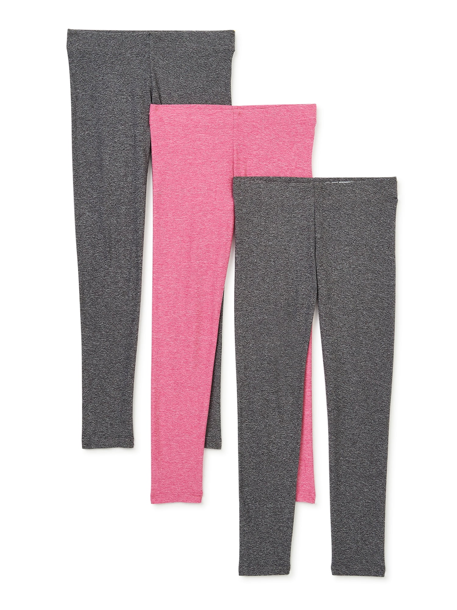MISS POPULAR 3-Pack Girls Leggings Size 4-16 Soft Comfortable Cotton  Spandex with Elastic Waistband Many Colors