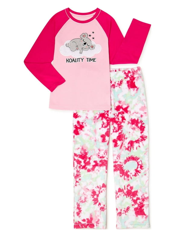 Girls' Cozy Pajama Sleep Set, 2-Piece, Sizes 4-18 & Plus