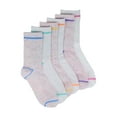 thumbnail image 1 of Wonder Nation Girls Crew Socks 6PK Nep Yarn, 1 of 7