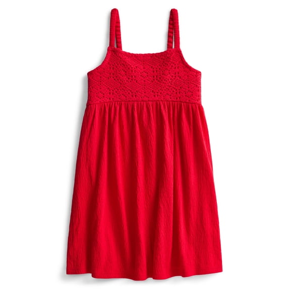 Wonder Nation Girls Crochet Dress, Sizes 4-18 & Plus