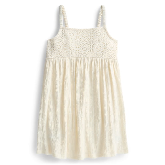 Wonder Nation Girls Crochet Dress, Sizes 4-18 & Plus