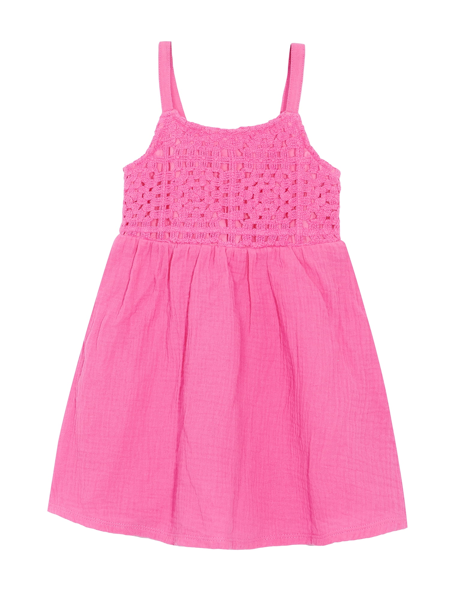 Wonder Nation Girls Crochet Dress, sizes 12M - 5T