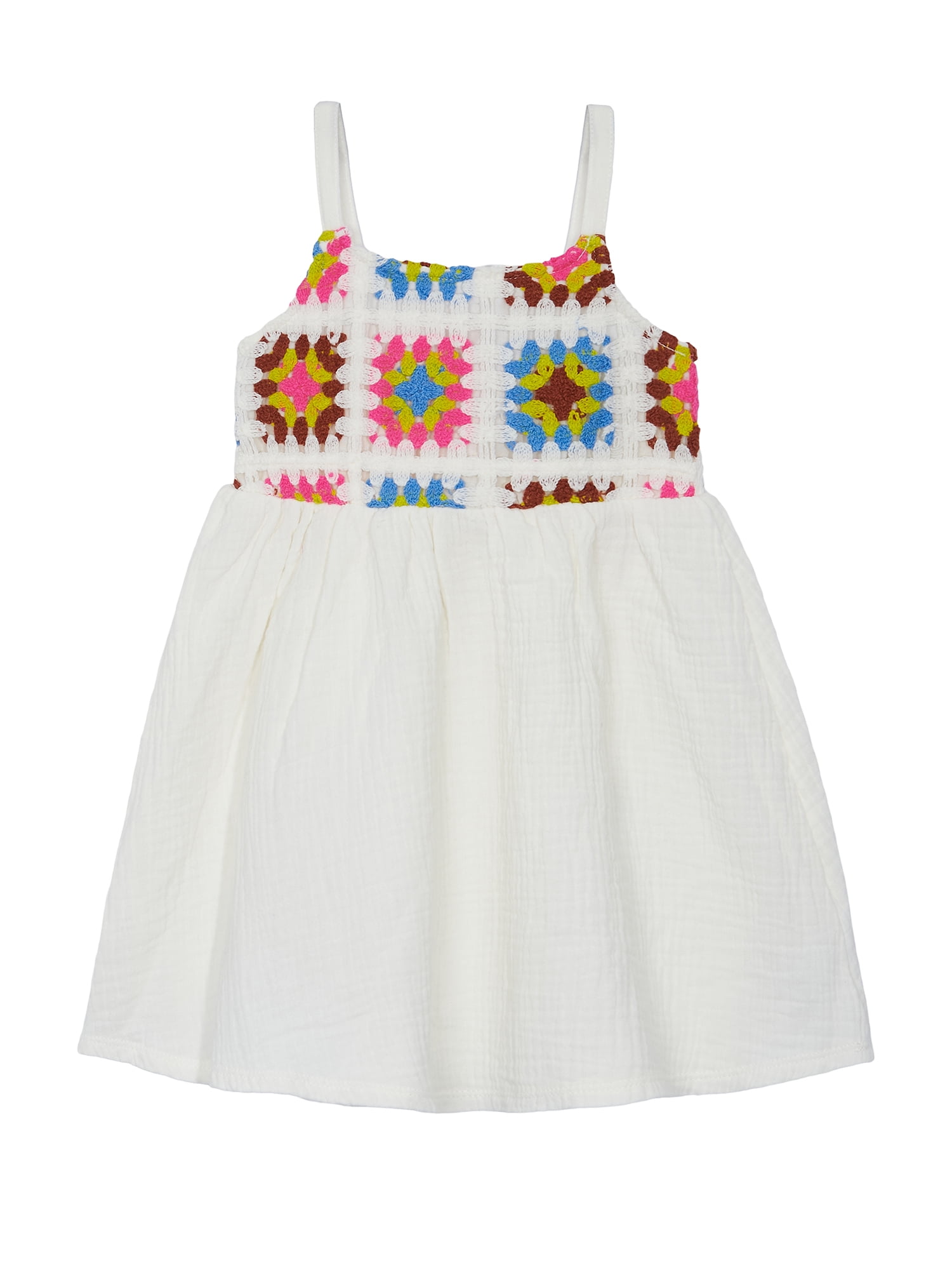 Wonder Nation Girls Crochet Dress, sizes 12M - 5T