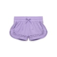 thumbnail image 1 of Wonder Nation Girls Crochet Trim Swim Shorts with UPF 50+, Sizes 4-18 & Plus, 1 of 3