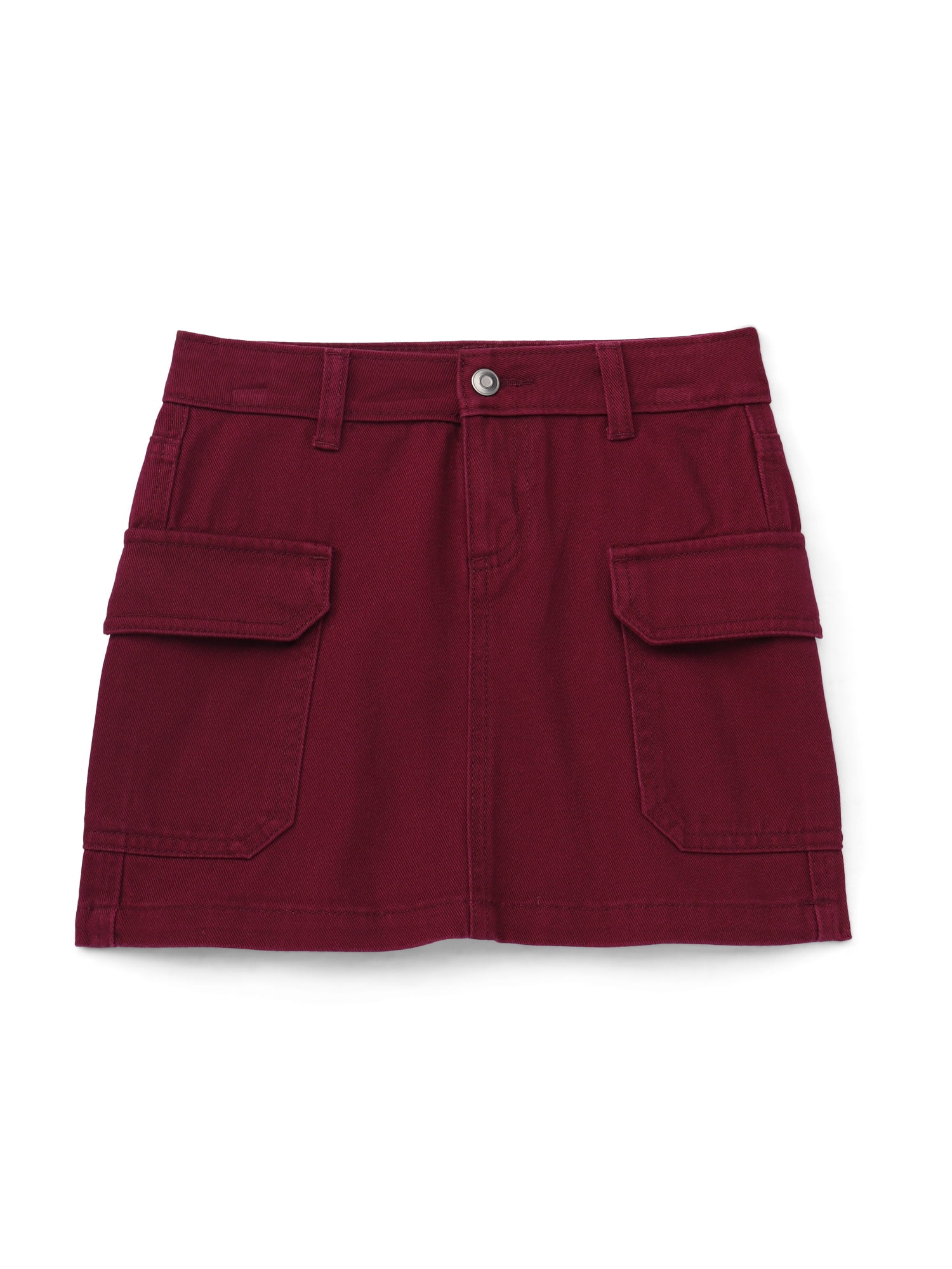 Wonder Nation Girls Denim Cargo Skirt, Sizes 4-18