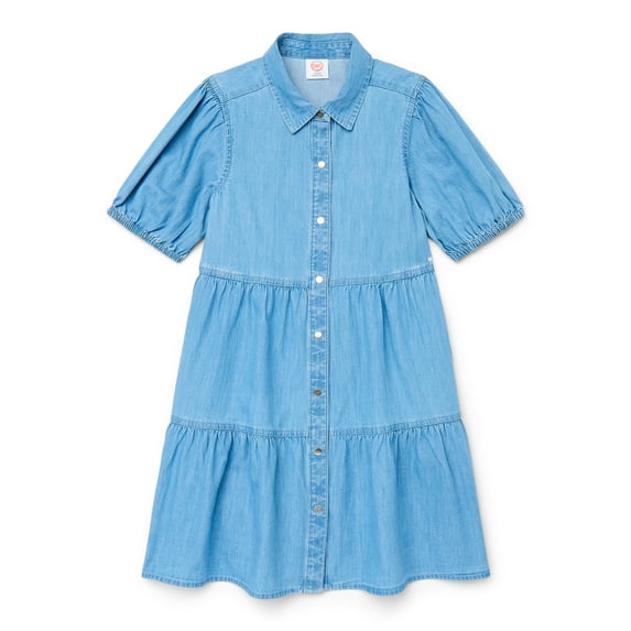 Wonder Nation Girls Denim Dress Sizes 4-18 & Plus