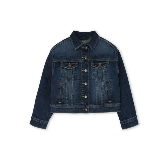 Wonder Nation Girls Denim Jacket, Sizes 4-18 & Plus