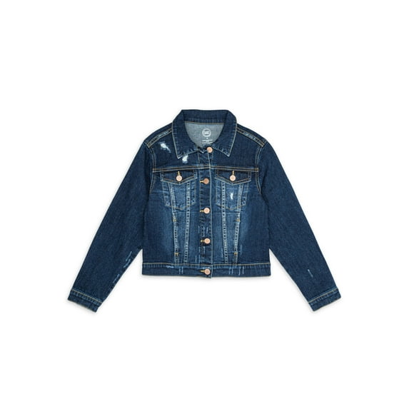 Wonder Nation Girls Denim Jacket, Sizes 4-18 & Plus