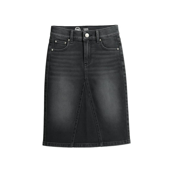 Wonder Nation Girls Denim Midi Skirt, Sizes 4-18 & Plus