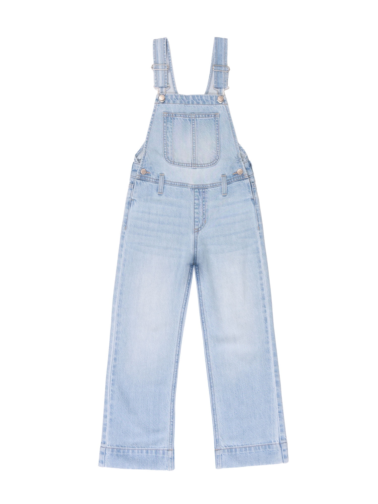Wonder Nation Girls Denim Overall, Sizes 4-18