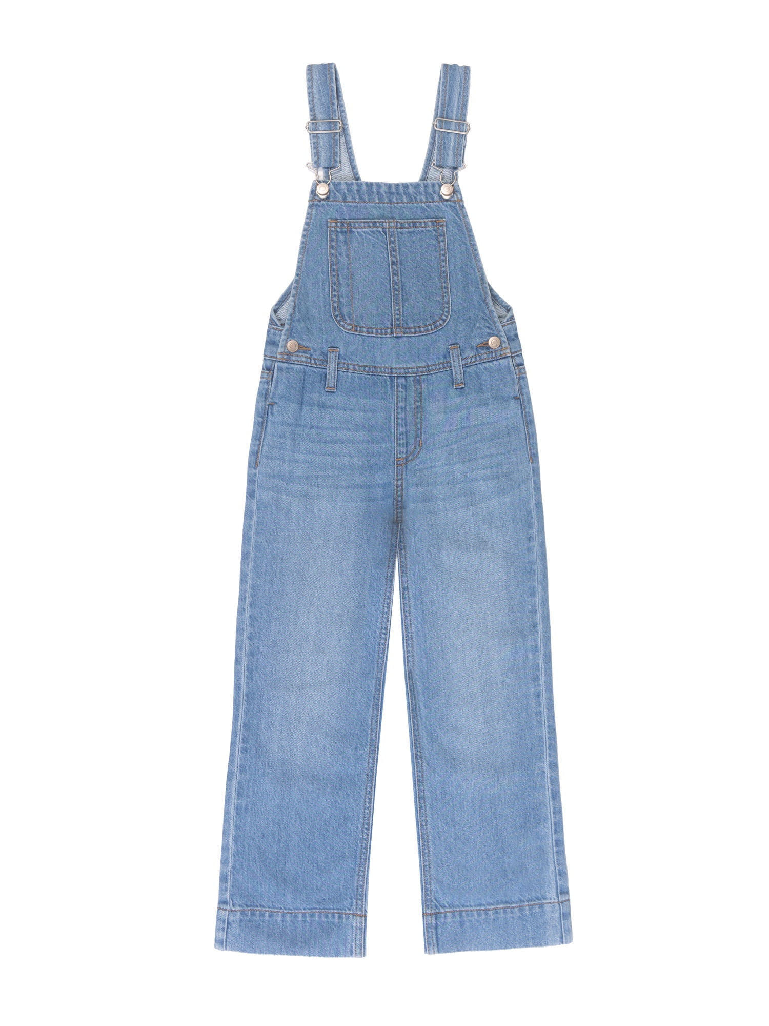 Wonder Nation Girls Denim Overall, Sizes 4-18