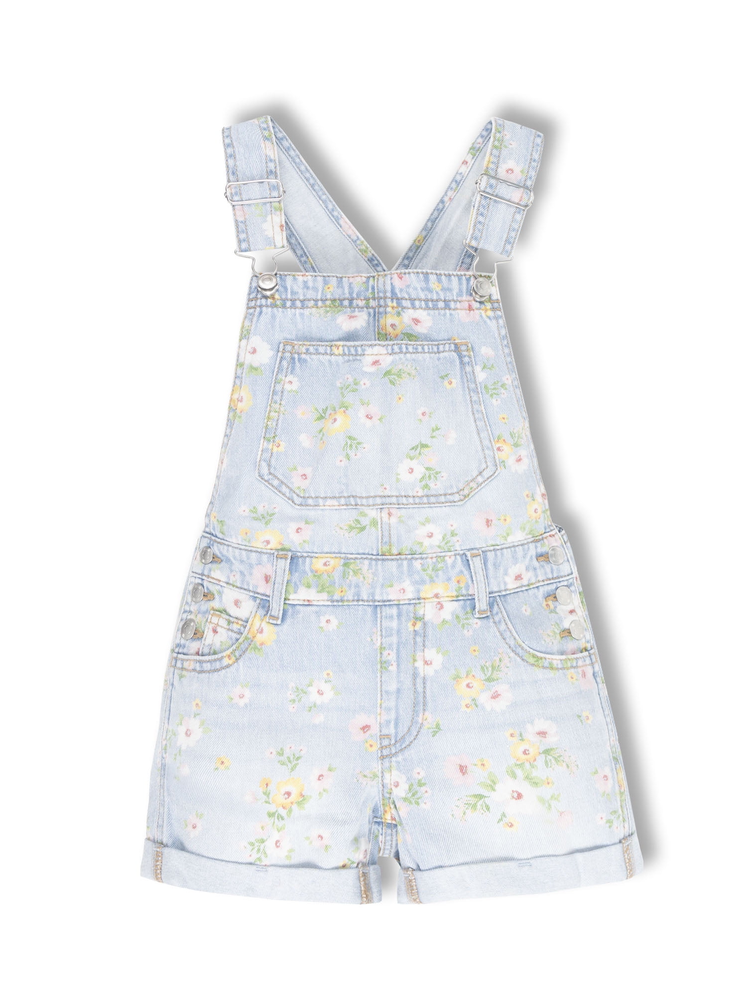 Wonder Nation Girls Denim Shortall, Sizes 4-18