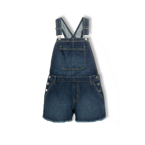 Wonder Nation Girls Denim Shortall, Sizes 4-18