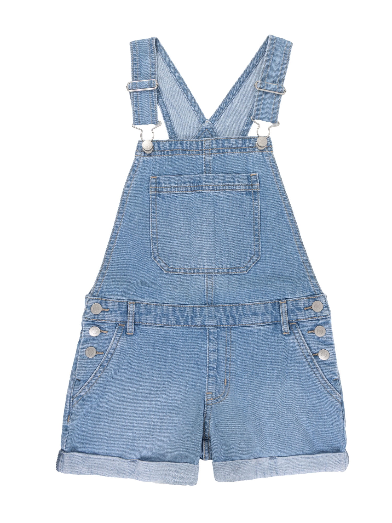 Wonder Nation Girls Denim Shortall, Sizes 4-18