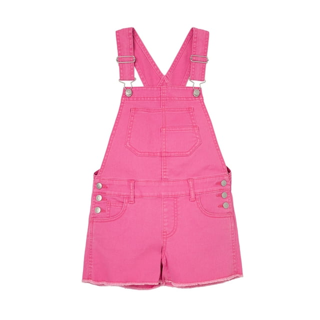 Wonder Nation Girls Denim Shortall, Sizes 4-18