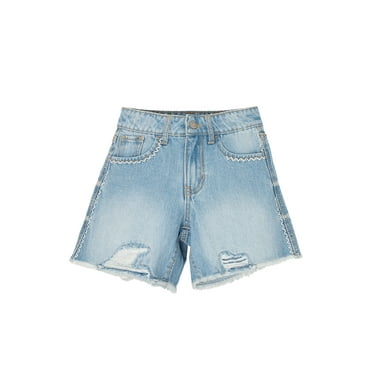Wonder Nation Girls Denim Shorts, Size 5-18