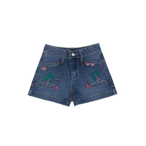 Girls Denim Shorts, Size 5-18