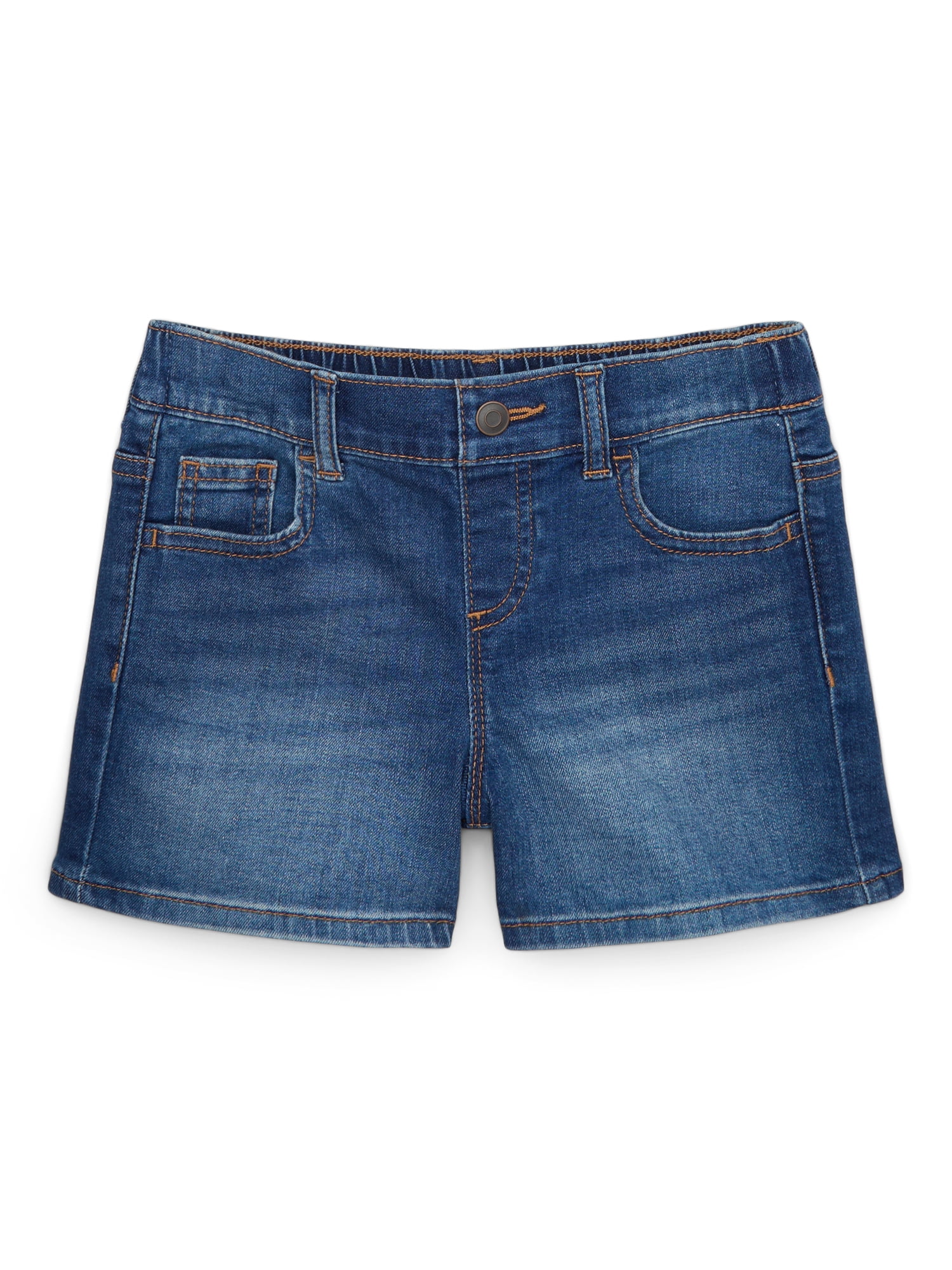 【WONDER WONDER】Tilshu Half Low Washing Denim Shorts Wonder Nation Girls Denim Short, Sizes 4-18 & Plus - Walmart.com