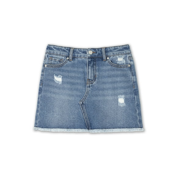 Wonder Nation Girls Denim Skirt, Sizes 4-18 & Plus