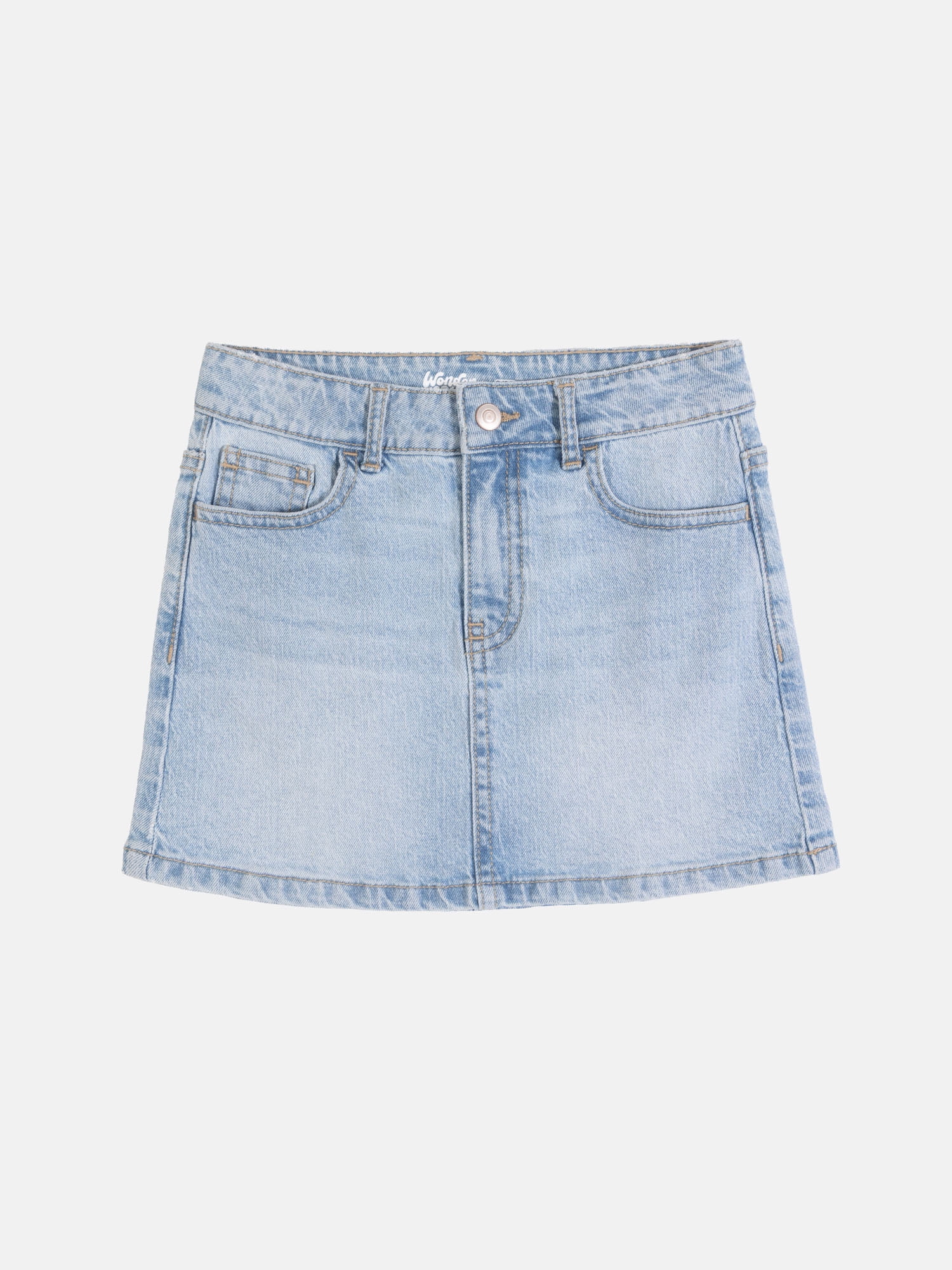 Wonder Nation Girls Denim Skirt, Sizes 4-18 & Plus