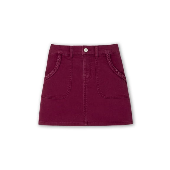 Wonder Nation Girls Denim Skirt, Sizes 4-18 & Plus