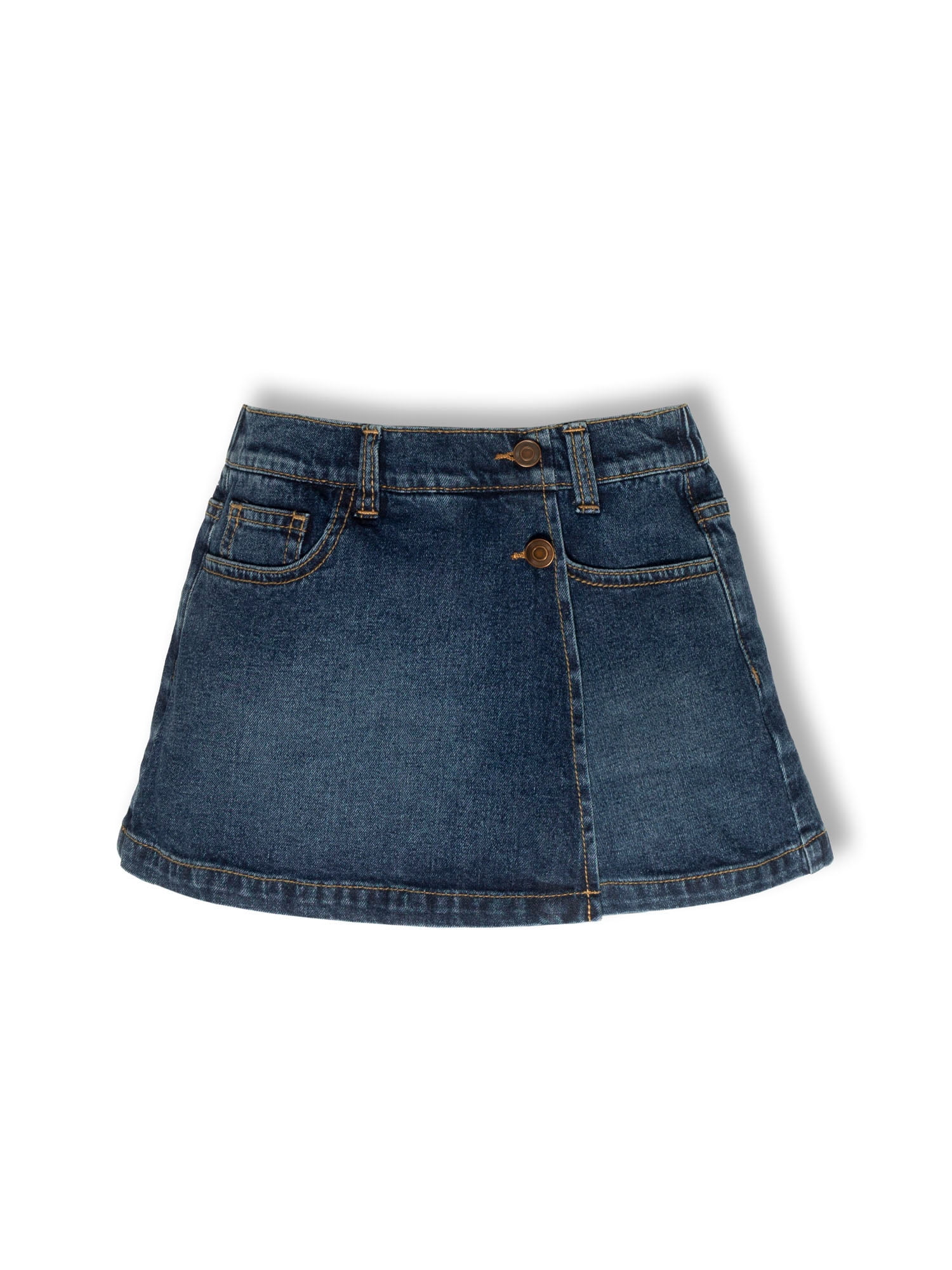 Wonder Nation Girls Denim Skort, Sizes 4-18 & Plus