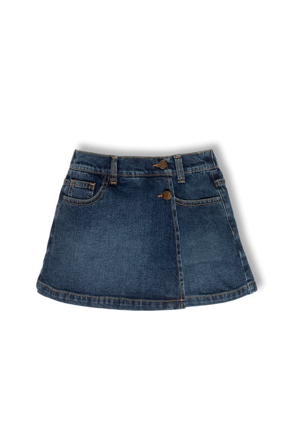 Girls Denim Skort, Sizes 4-18 & Plus
