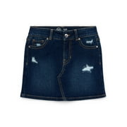 Wonder Nation Girls Destructed Denim Skirt, Sizes 4-18 & Plus