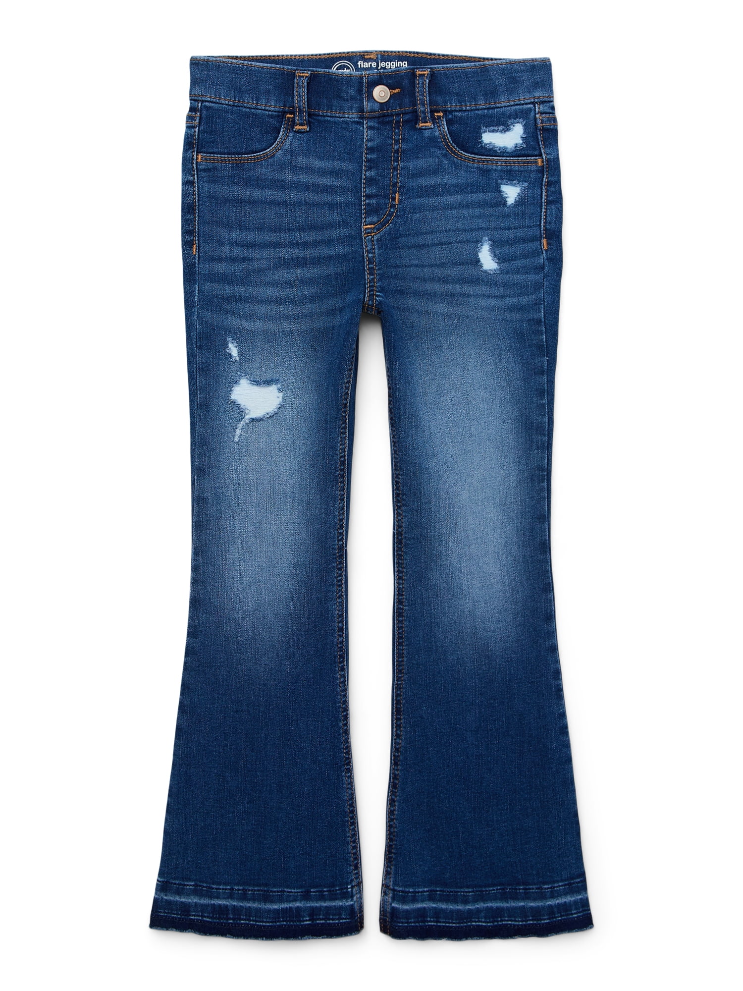 【WONDER WONDER】Ghat banding wide cotton pants Wonder Nation Girls Fashion Flare Jeggings, Sizes 4-18