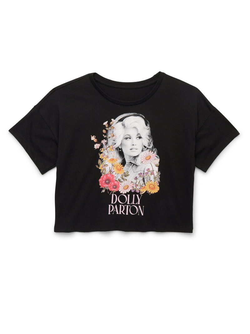 Wonder Nation Girls Floral Graphic Crewneck T-Shirt Sizes 4
