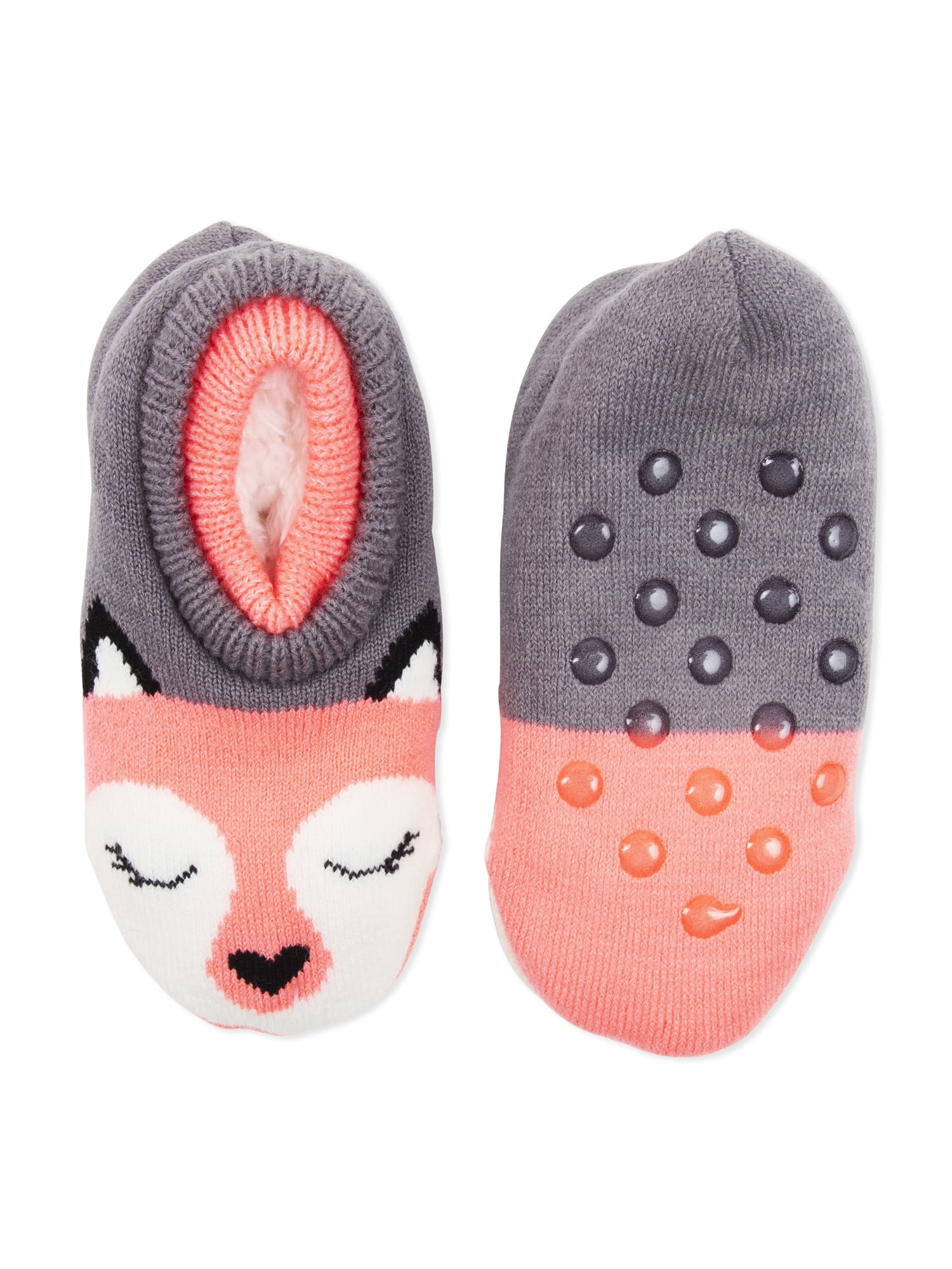 Wonder Nation Girls Double Cuffer Fox Socks