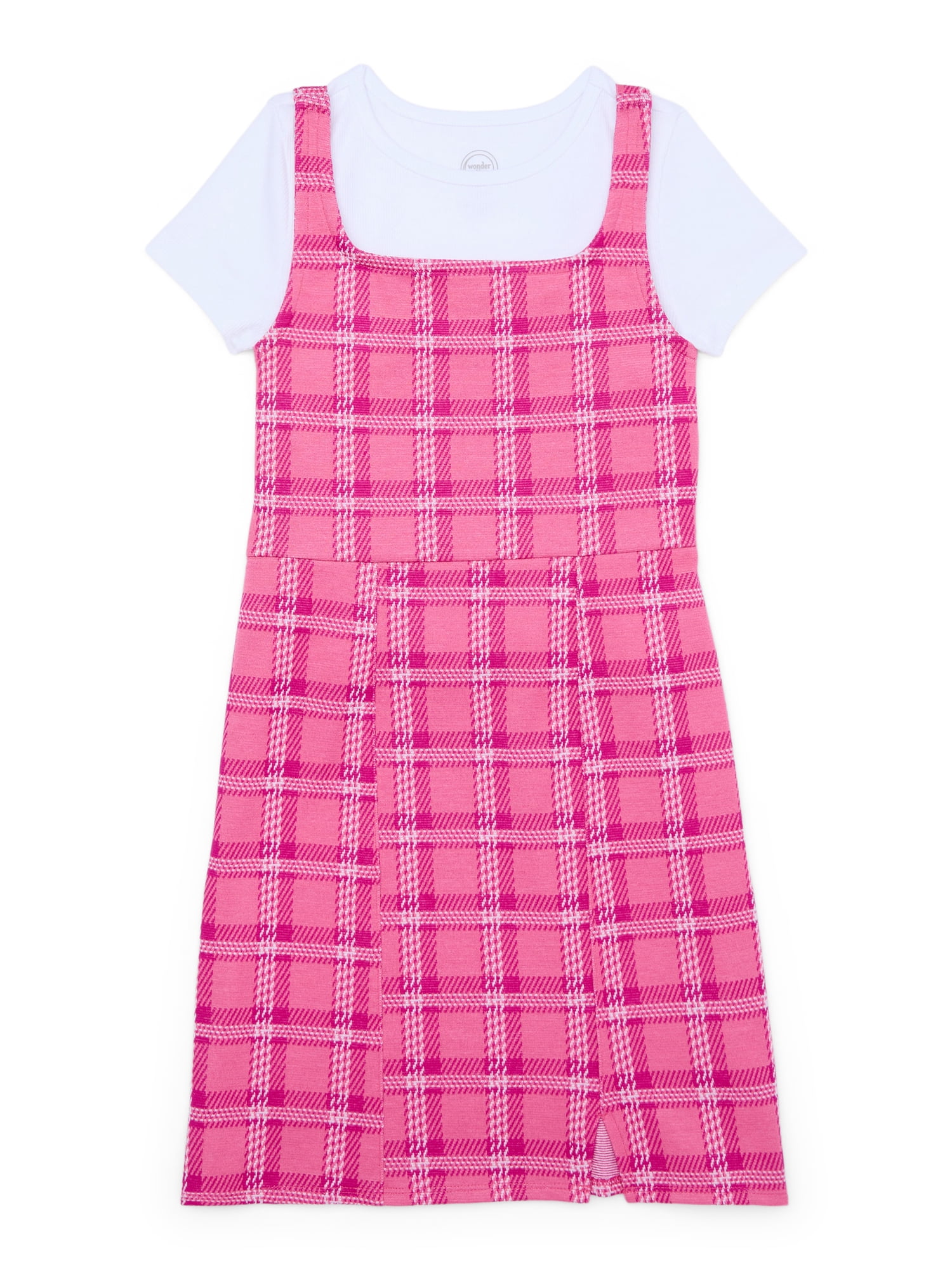 Wonder Nation Girls Double Knit Short Sleeve Tee And Dress Set 2 Piece introducing-dtc-dairies