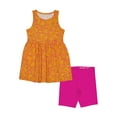 thumbnail image 1 of Wonder Nation Girls Tank Play Dress and Biker Shorts Set, 2-Piece, Sizes 4-18 & Plus, 1 of 3