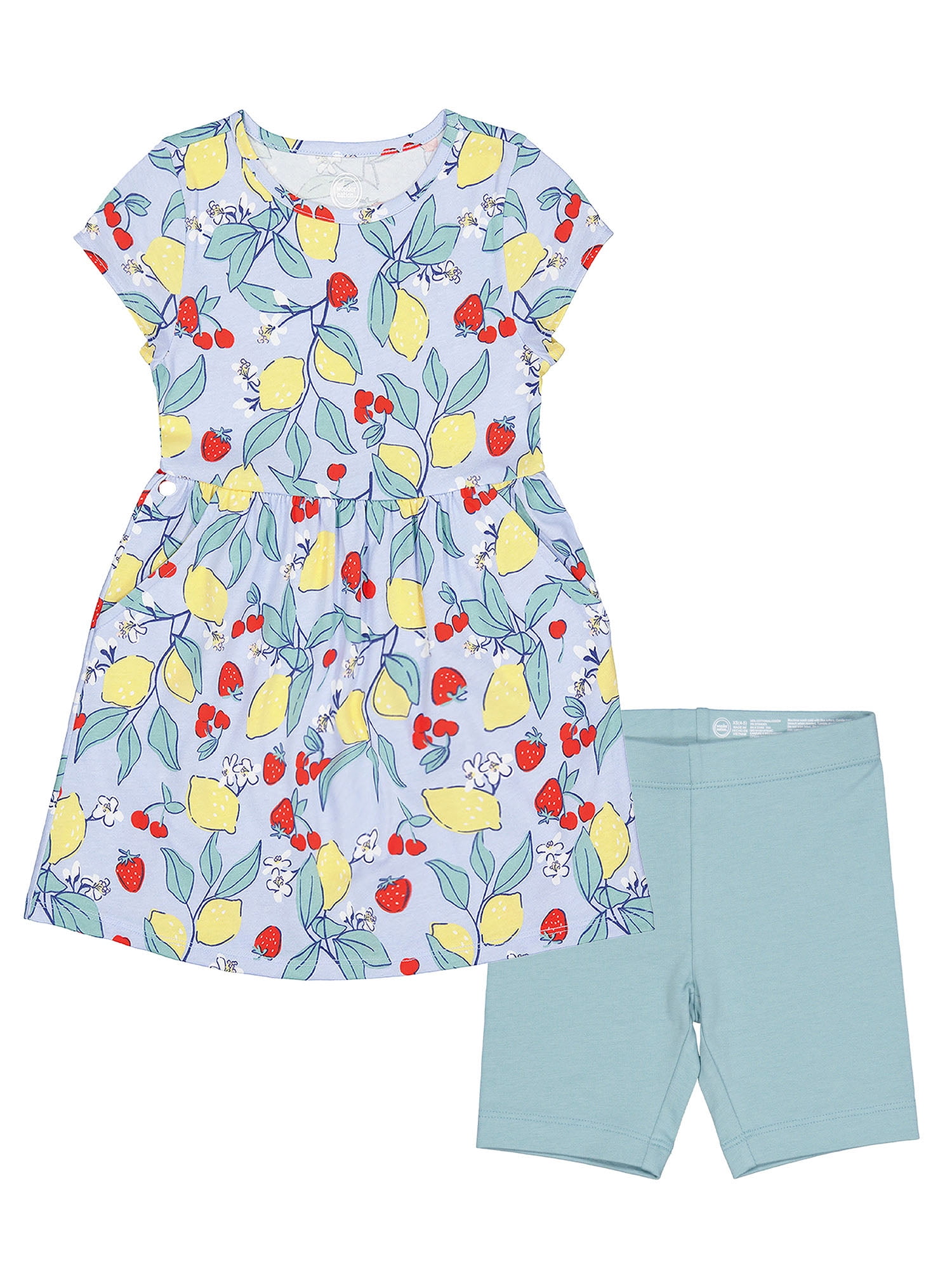 Walmart sales :  Wonder Nation Girls Play Dress and Biker Shorts Set, 2-Piece, Sizes 4-18 & Plus