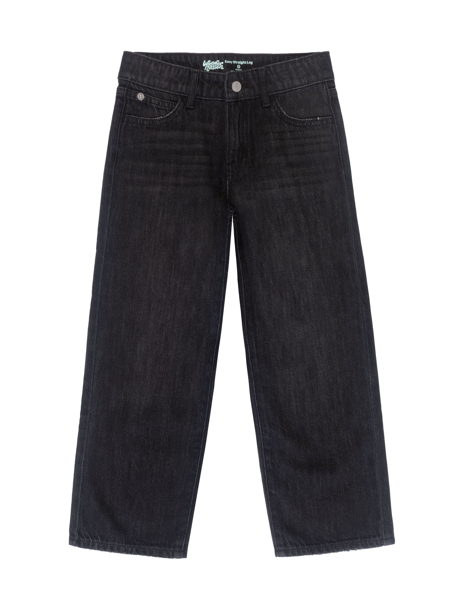 Wonder Nation Girls Easy Straight Leg Jean, Sizes 5-18