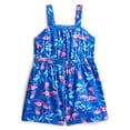 thumbnail image 1 of Wonder Nation Girls Printed Romper, Sizes 4-18, 1 of 3