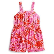 Wonder Nation Girls Printed Romper, Sizes 4-18