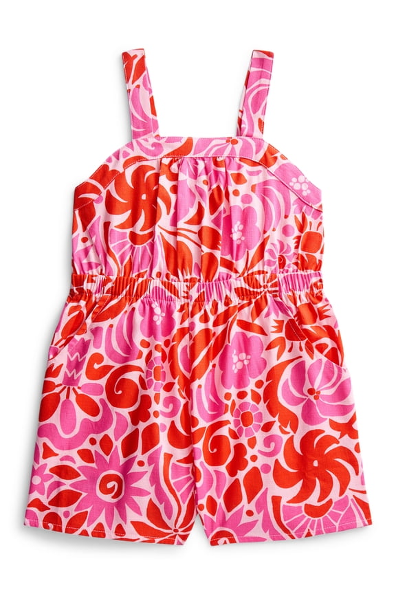 Girls Printed Romper, Sizes 4-18