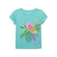 thumbnail image 1 of Wonder Nation Girls Embellished Graphic Tee with Short Sleeves, Sizes 4-18 & Plus, 1 of 3