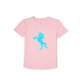 thumbnail image 1 of Wonder Nation Girls Embellished Short Sleeve T-Shirt, Sizes 4-18 & Plus, 1 of 3