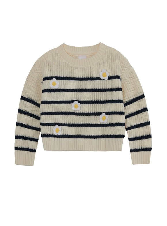 Girls Embellished Sweater, Sizes 4-18 & Plus