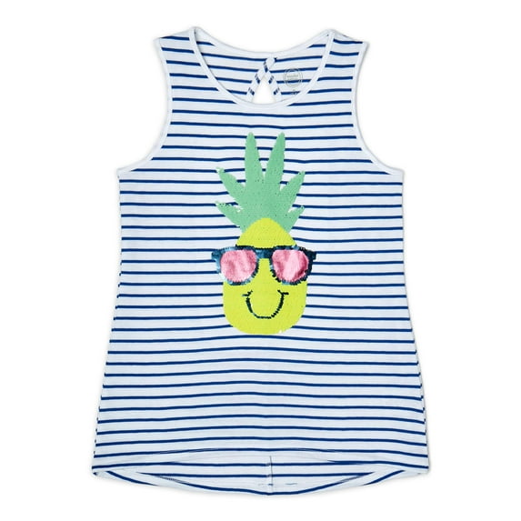 Wonder Nation Girls Embellished Tank Top, Sizes 4-18 & Plus
