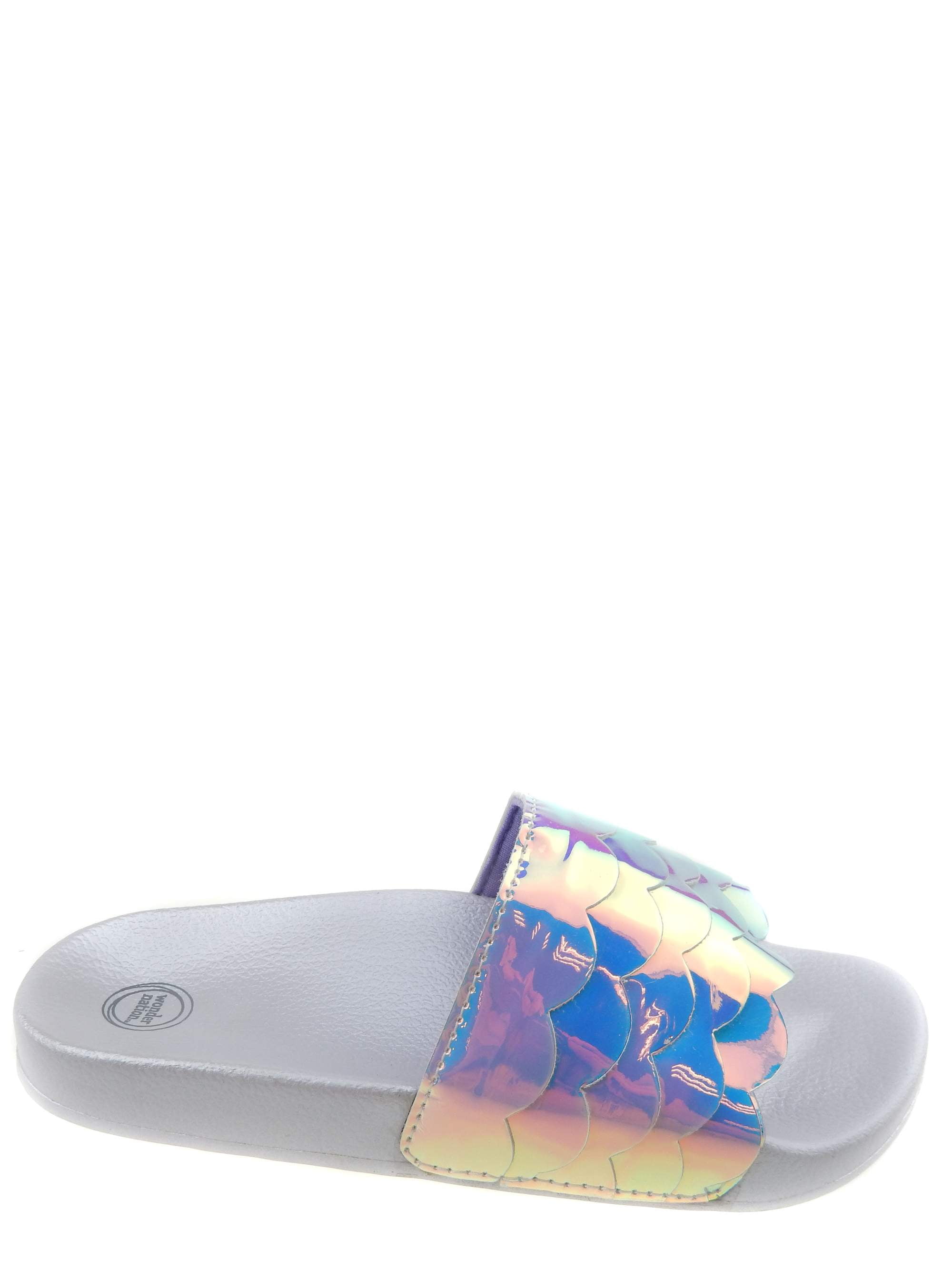 Wonder Nation Girls Eva Mermaid Slide Sandal Walmart