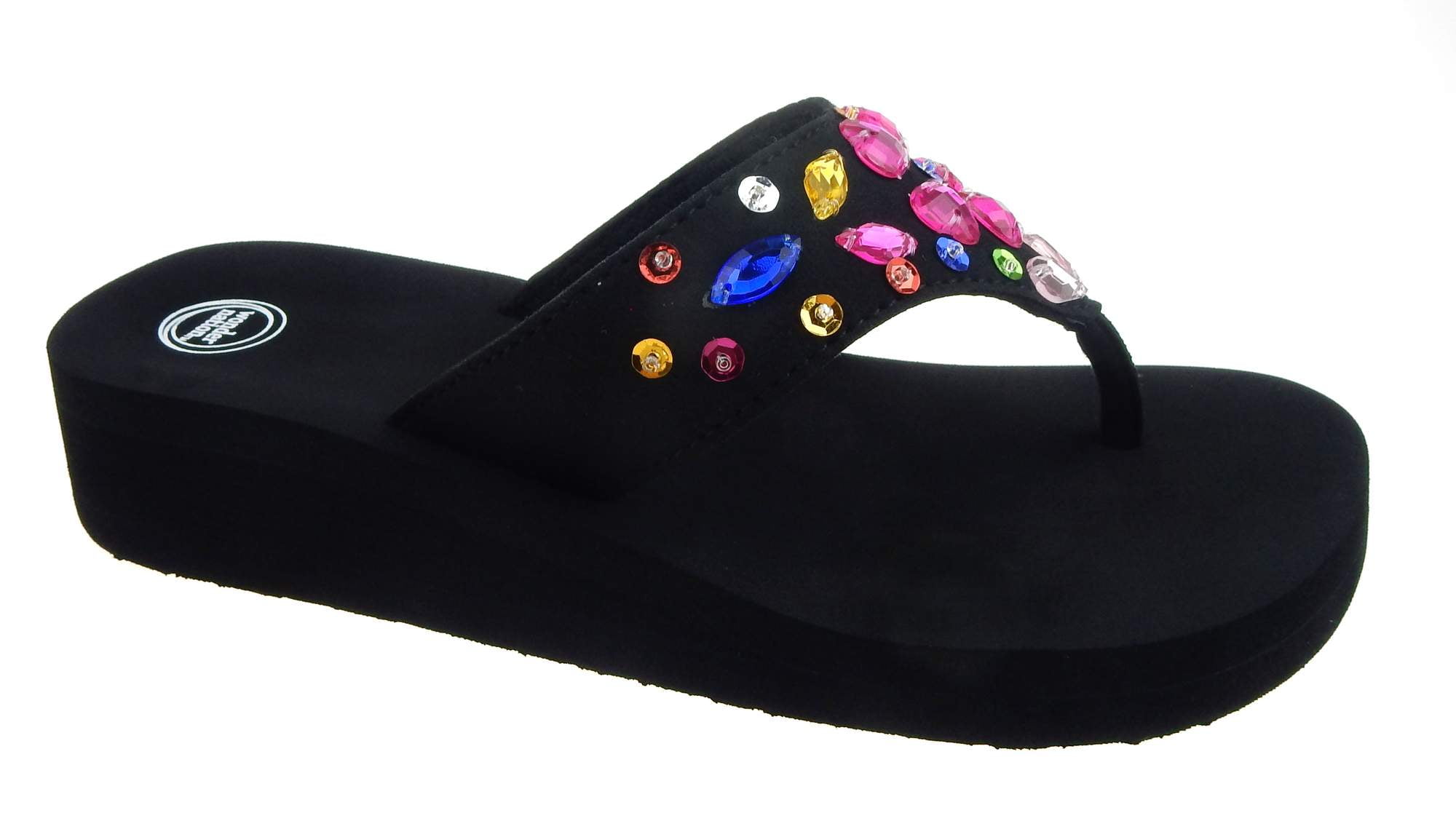Wonder Nation Girls' Eva Wedge Sandal