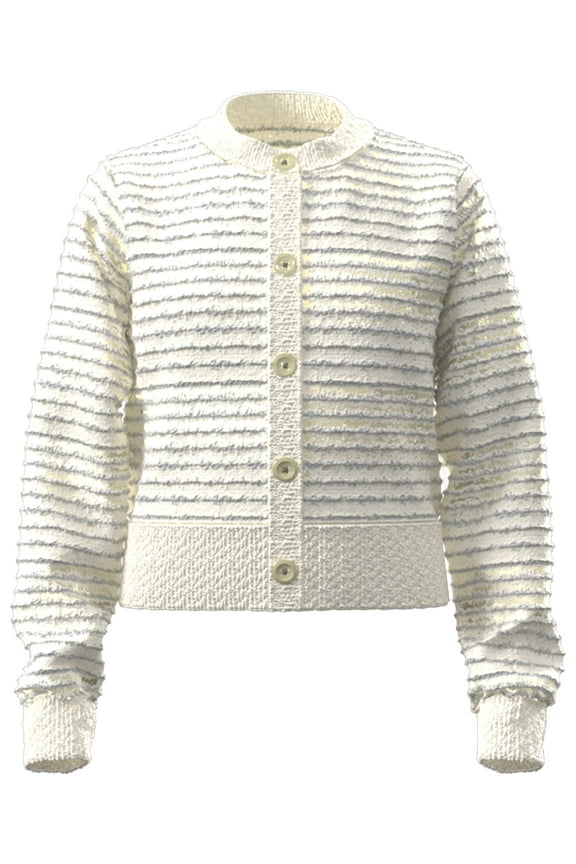 Girls Eyelash Sweater Cardigan, Size 4-18 & Plus