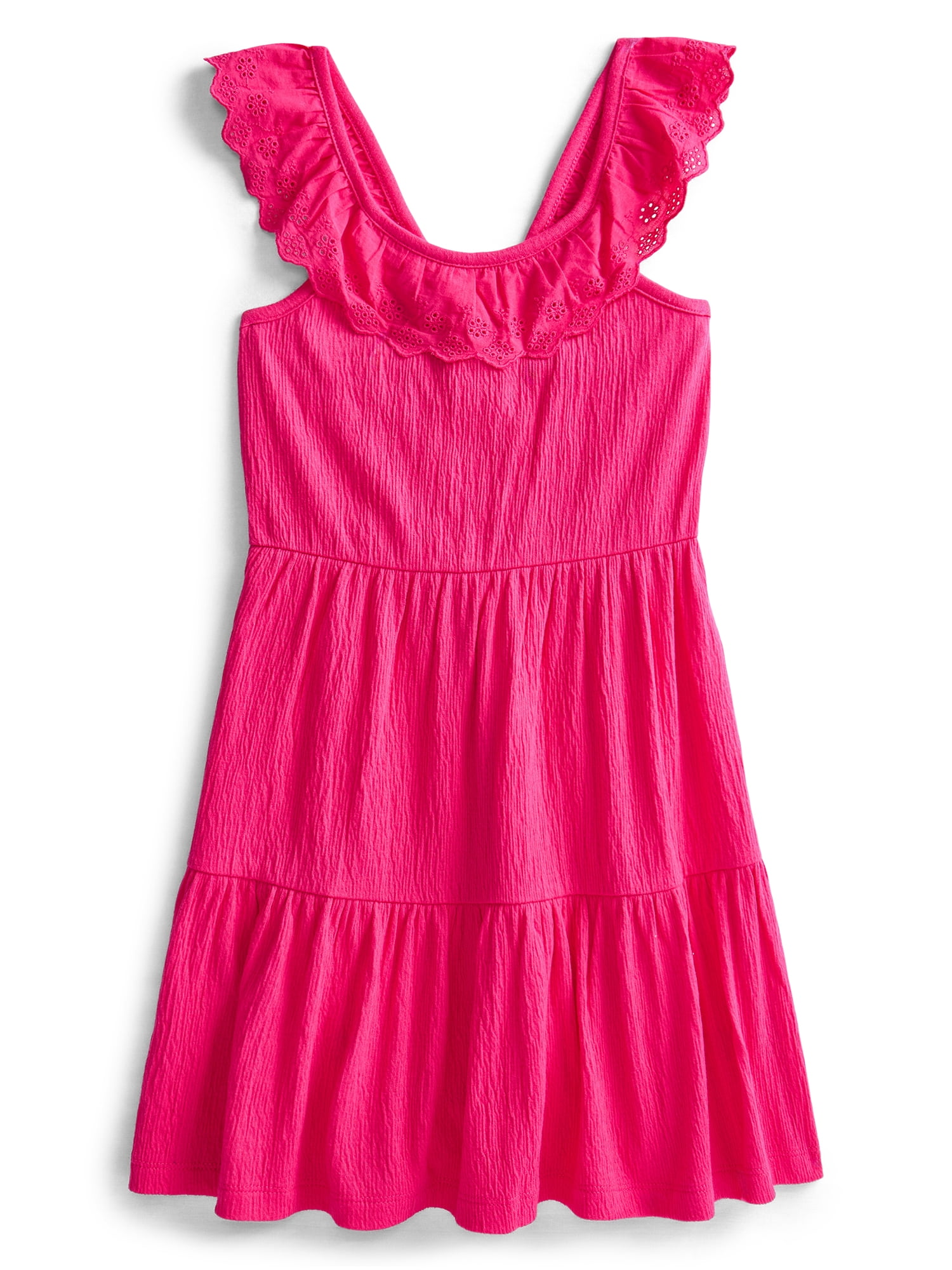 Wonder Nation Girls Eyelet Dress, Sizes XS- XLP